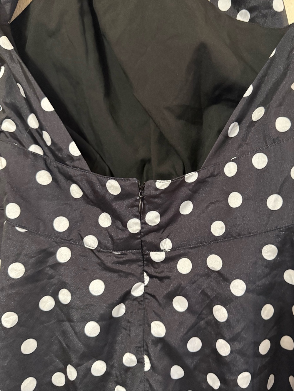 More To Come Brienne Mini Dress in Black & White Polka Dot size Medium - Picture 8 of 10